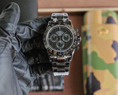 ROLEX Daytona 40*12.3MM 904L Steel 7750 Epic Movement Black Watch